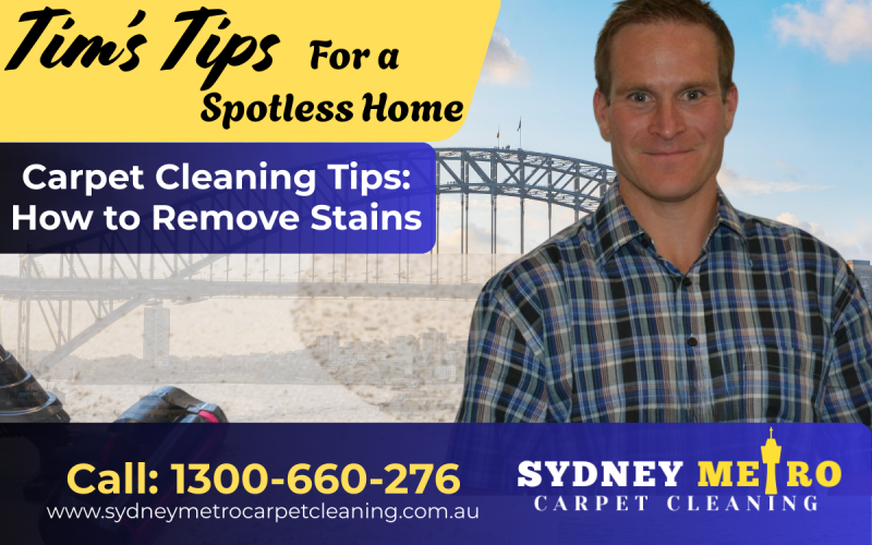 Tim's Carpet Cleaning Tips: How to Remove Stains