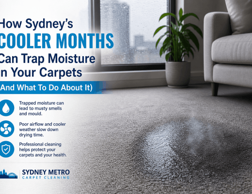 How Sydney’s Cooler Months Can Trap Moisture in Your Carpets (And What To Do About It)