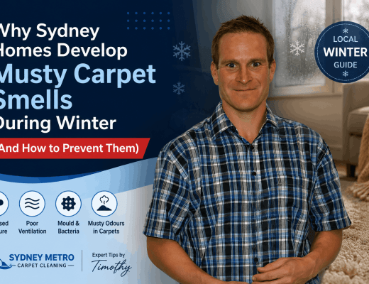 Why Sydney Homes Develop Musty Carpet Smells During Winter And How to Prevent Them