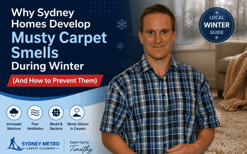 Why Sydney Homes Develop Musty Carpet Smells During Winter And How to Prevent Them